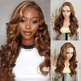 Ash Blonde Body Wave Wig 24